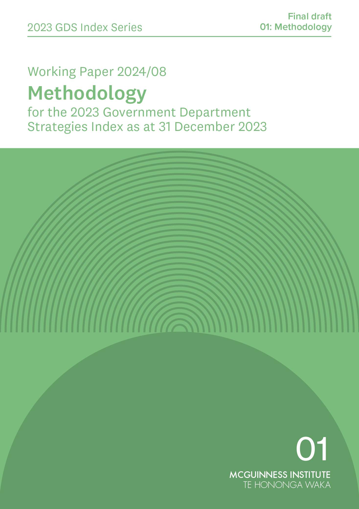 Working Paper 2024/08 – Methodology for the 2023 Government Department Strategies Index 