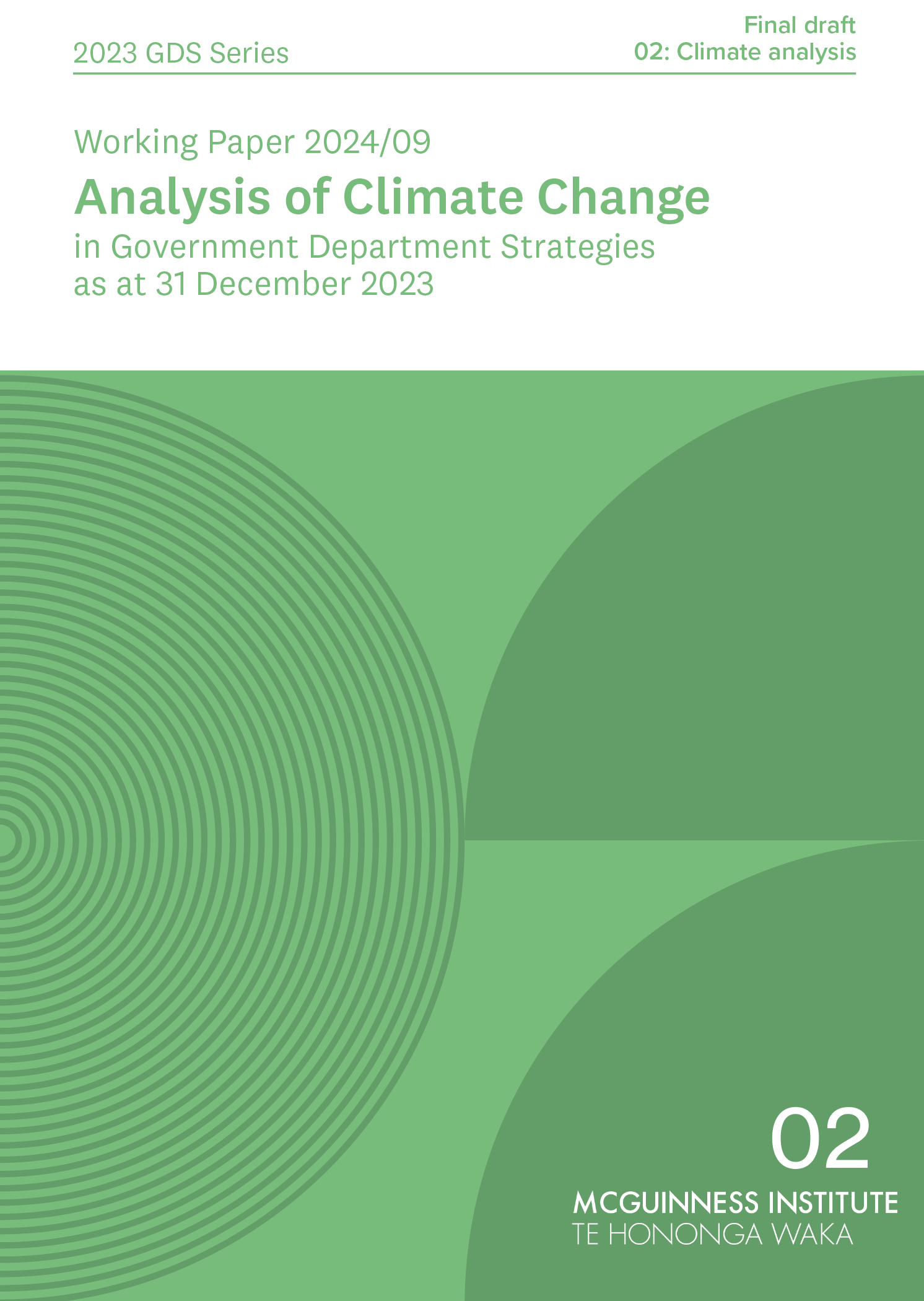 Working Paper 2024/09 – Lists of all Government Department Strategies Published Between 1 July 1994 and 31 December 2023